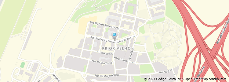 Mapa de Avenida Vasco da Gama Fernandes