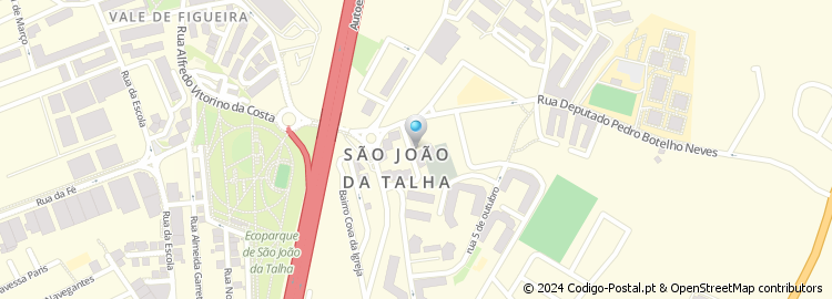 Mapa de Largo de São João Baptista