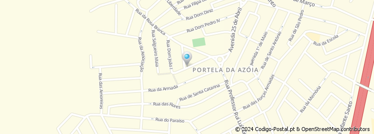 Mapa de Rua Actriz Amélia Rey Colaço