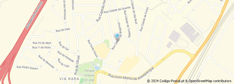Mapa de Rua Cidade de Bragança
