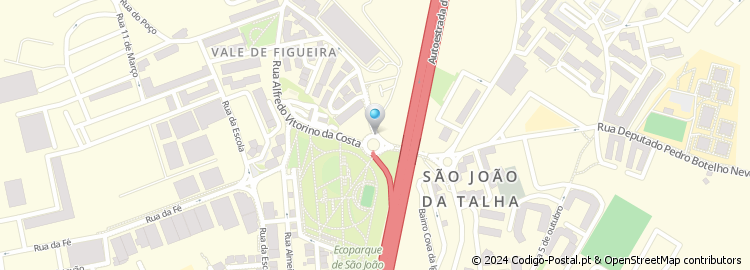 Mapa de Rua Dom Nuno Álvares Pereira