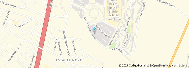 Mapa de Rua José Augusto Gouveia