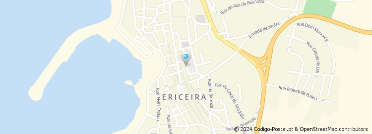 Mapa de Largo Condes da Ericeira