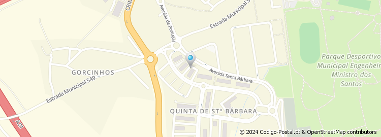 Mapa de Rua Doutor António das Neves Martinha