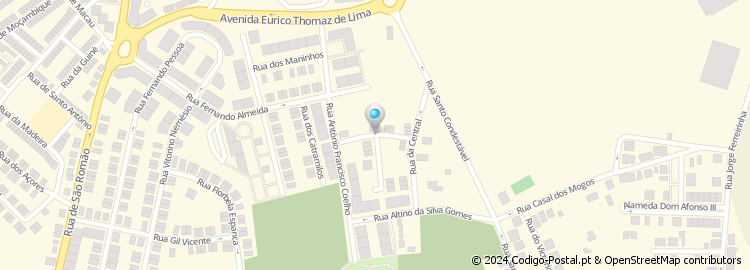 Mapa de Rua Justiniano Pacheco