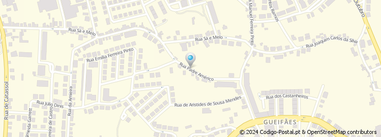 Mapa de Rua Padre Américo