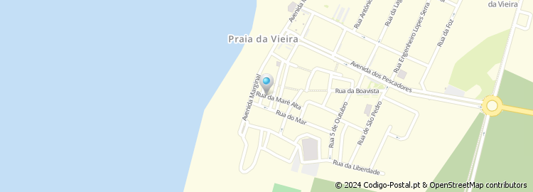 Mapa de Rua da Maré Alta