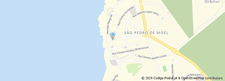 Mapa de Rua de São Pedro de Moel