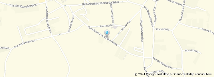 Mapa de Rua Mestre José Silva Roque