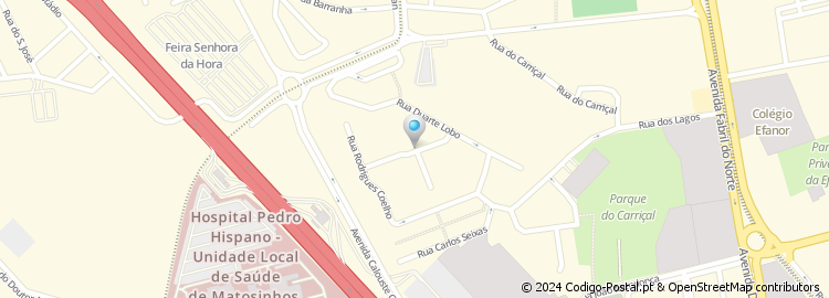 Mapa de Rua Jorge de Sena