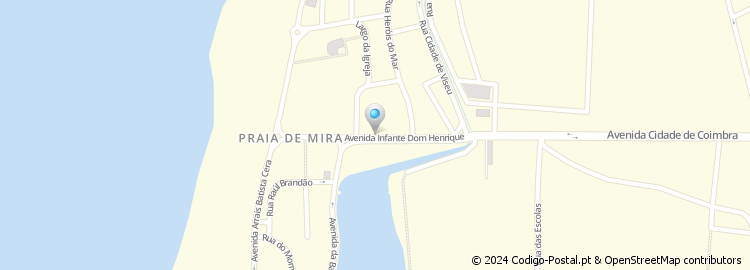 Mapa de Avenida Infante Dom Henrique