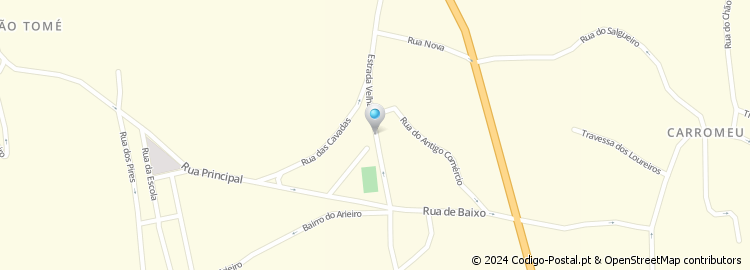 Mapa de Rua da Estrada Velha