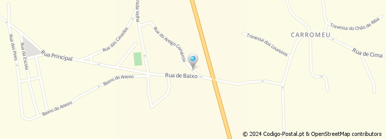 Mapa de Rua da Ponte dos Barros