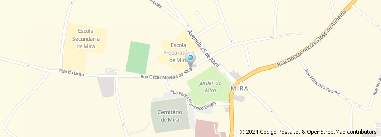 Mapa de Rua Óscar Moreira da Silva