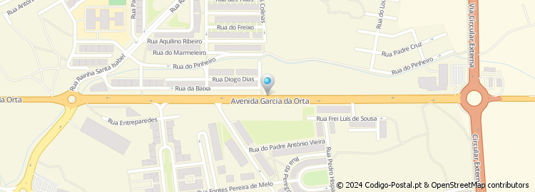 Mapa de Avenida Garcia de Orta