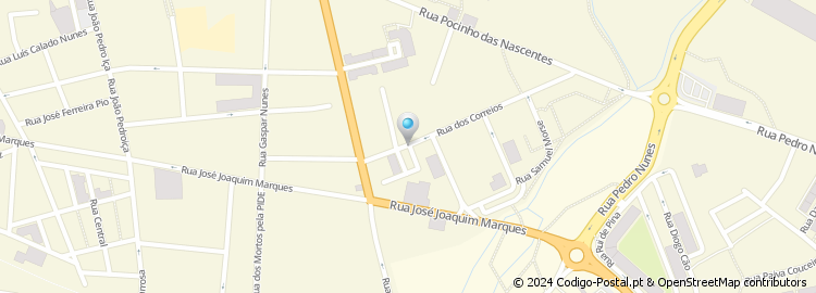 Mapa de Rua dos Correios