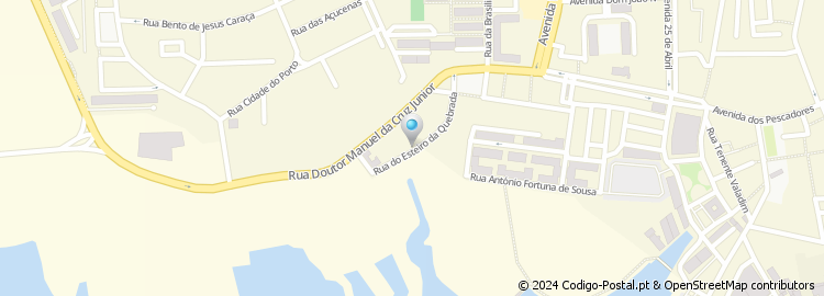 Mapa de Rua Esteiro da Quebrada