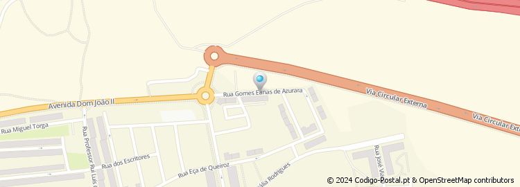 Mapa de Rua Gomes Eanes de Azurara