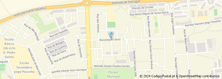 Mapa de Rua Joaquim Serra