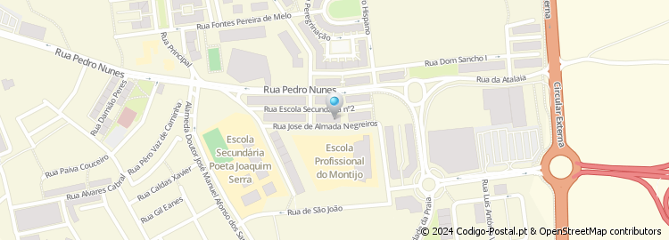 Mapa de Rua José de Almada Negreiros