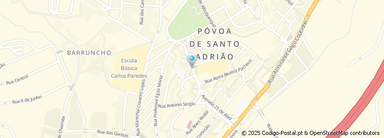 Mapa de Apartado 513, Póvoa de Santo Adrião