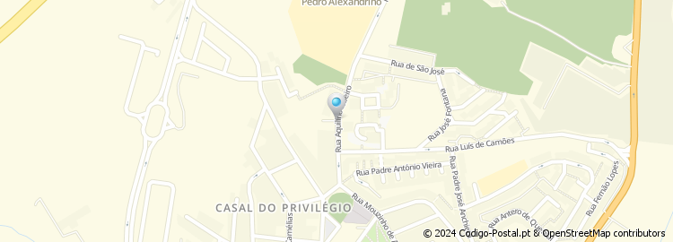 Mapa de Rua Aquilino Ribeiro