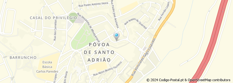 Mapa de Rua Dom Afonso Henriques