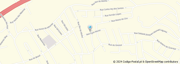 Mapa de Rua Egas Moniz