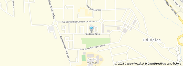 Mapa de Rua Laura Aires