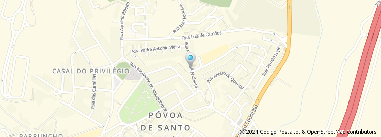 Mapa de Rua Padre José Anchieta