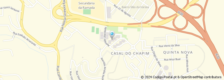 Mapa de Rua Tristão Vaz Teixeira