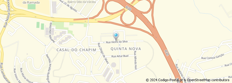 Mapa de Rua Vieira da Silva