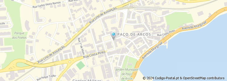 Mapa de Apartado 1152, Paço de Arcos