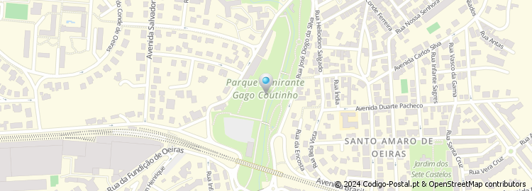 Mapa de Jardim Almirante Gago Coutinho