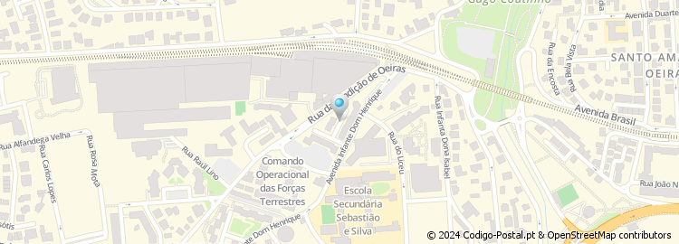 Mapa de Rua Infante Dom Pedro