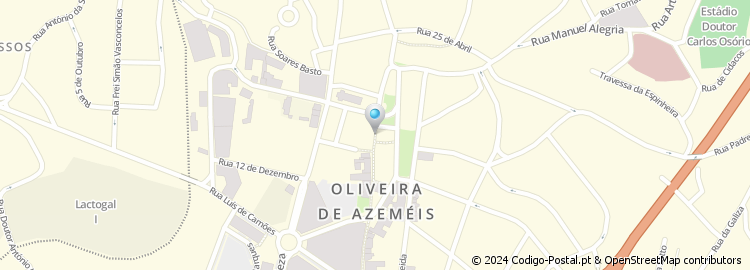 Mapa de Apartado 1157, Oliveira de Azeméis