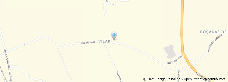 Mapa de Rua de Vilar