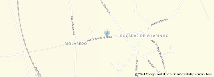 Mapa de Rua Delfim de Almeida