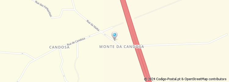 Mapa de Rua do Monte Candosa