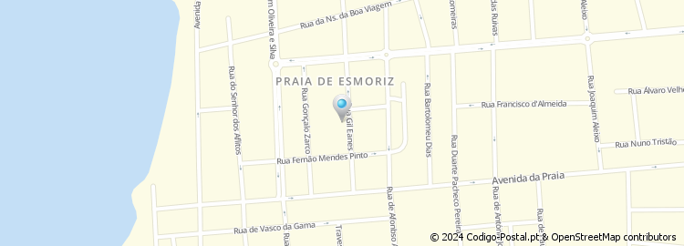 Mapa de Rua Gil Eanes