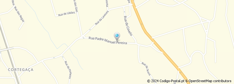 Mapa de Rua Padre Manuel Pereira