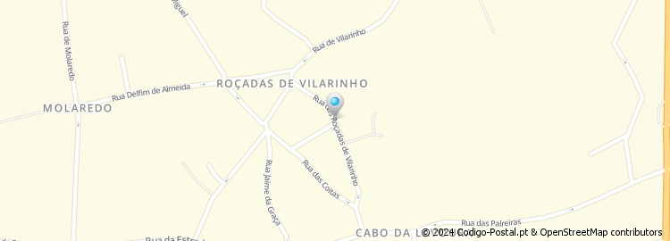 Mapa de Rua Roçadas de Vilarinho