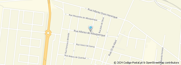 Mapa de Rua Almeida Garrett