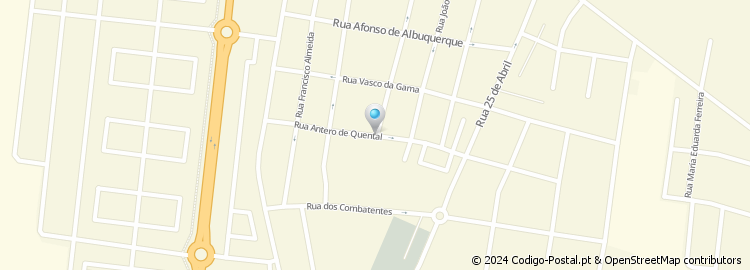 Mapa de Rua Antero de Quental