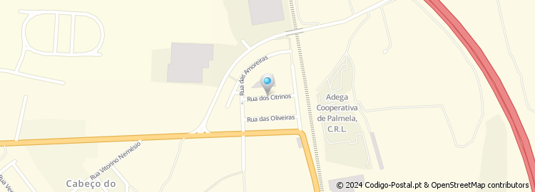 Mapa de Rua dos Citrinos