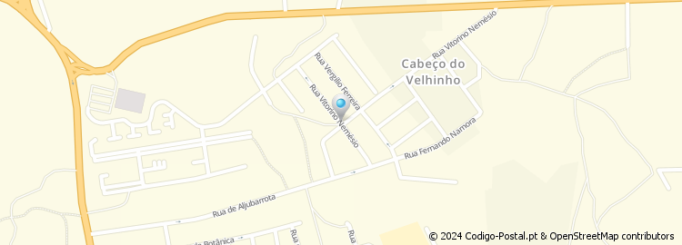 Mapa de Rua Vitorino Nemésio