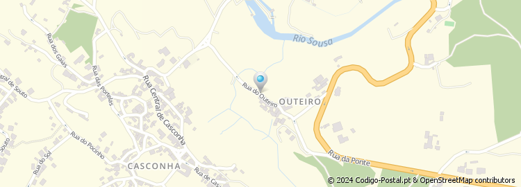 Mapa de Rua de Outeiro