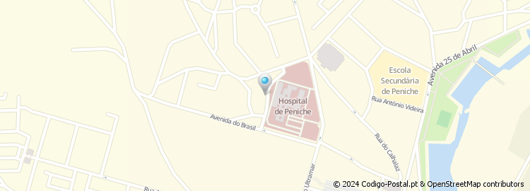 Mapa de Azinhaga do Hospital