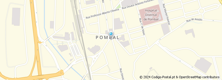 Mapa de Apartado 1077, Pombal