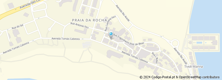 Mapa de Rua do Mar